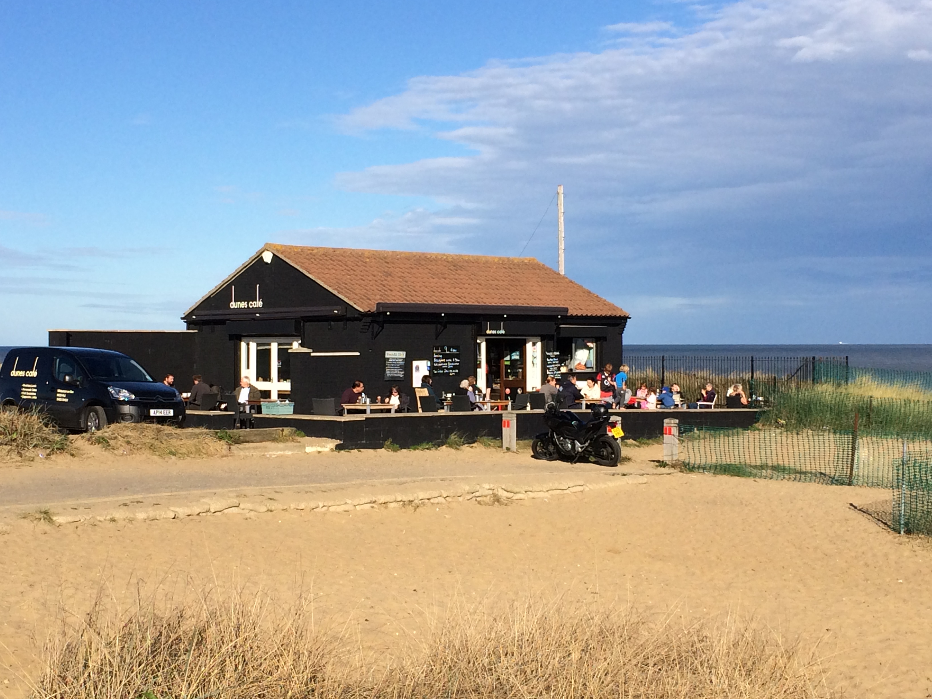 Dunes cafe on the beach at Winterton